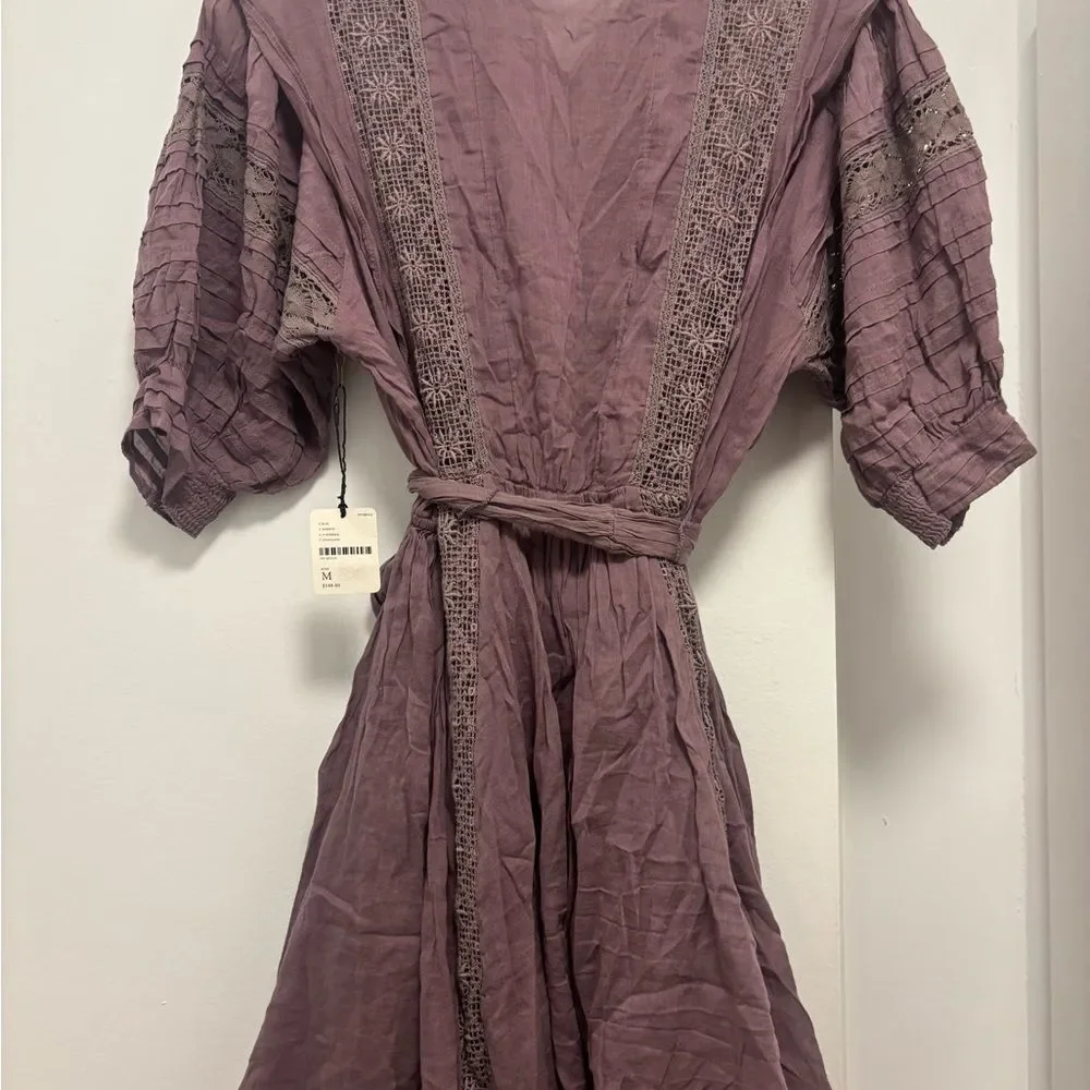 NWT Free People One Sydney Lace Dress Size M